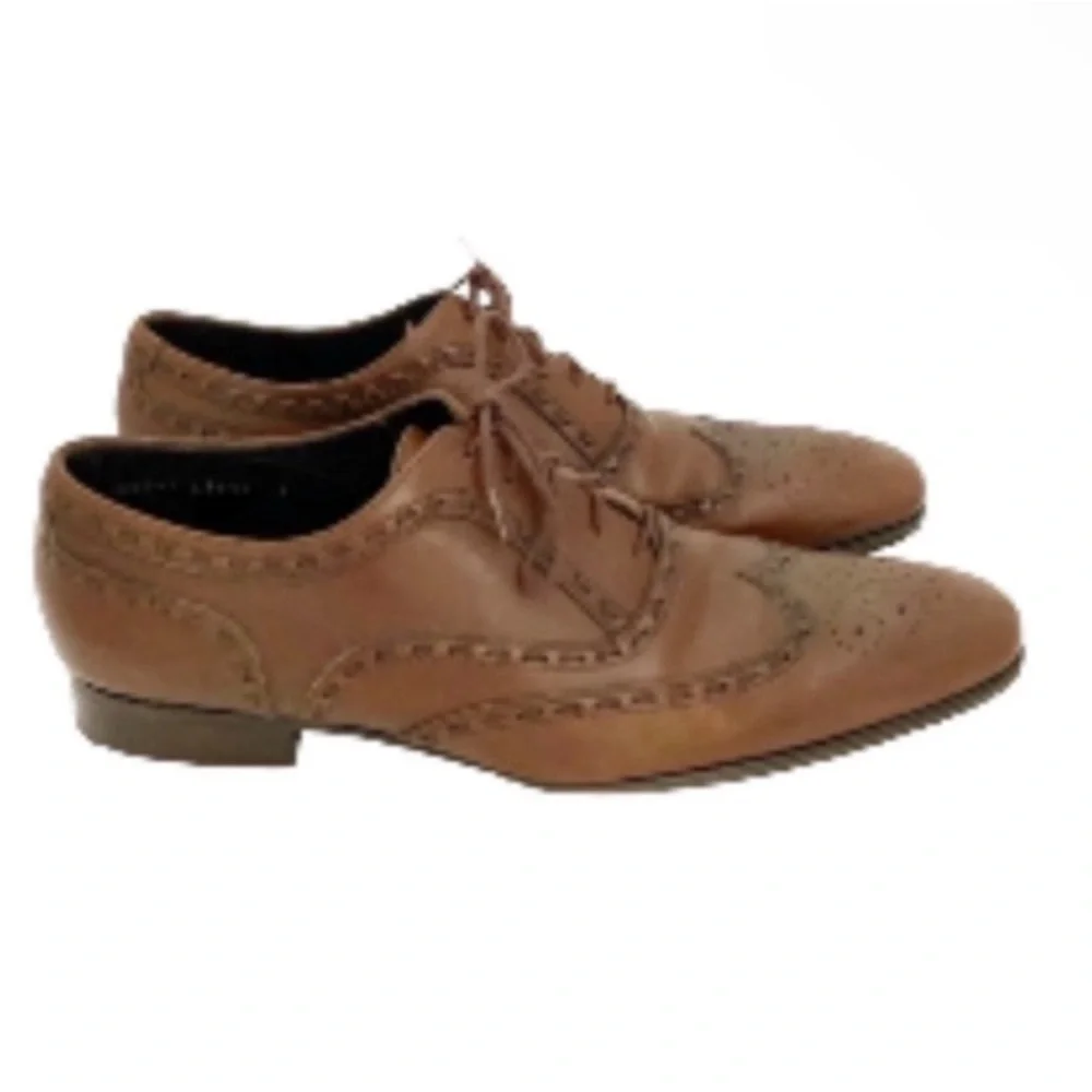Rare Authentic CH Carolina Herrera luxury designer leather men's Oxford shoes 9